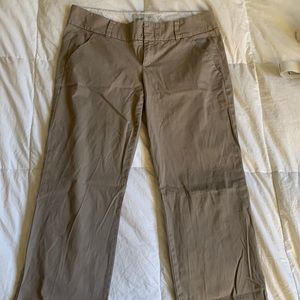 Vintage Straight-leg Low-rise Khaki Trousers